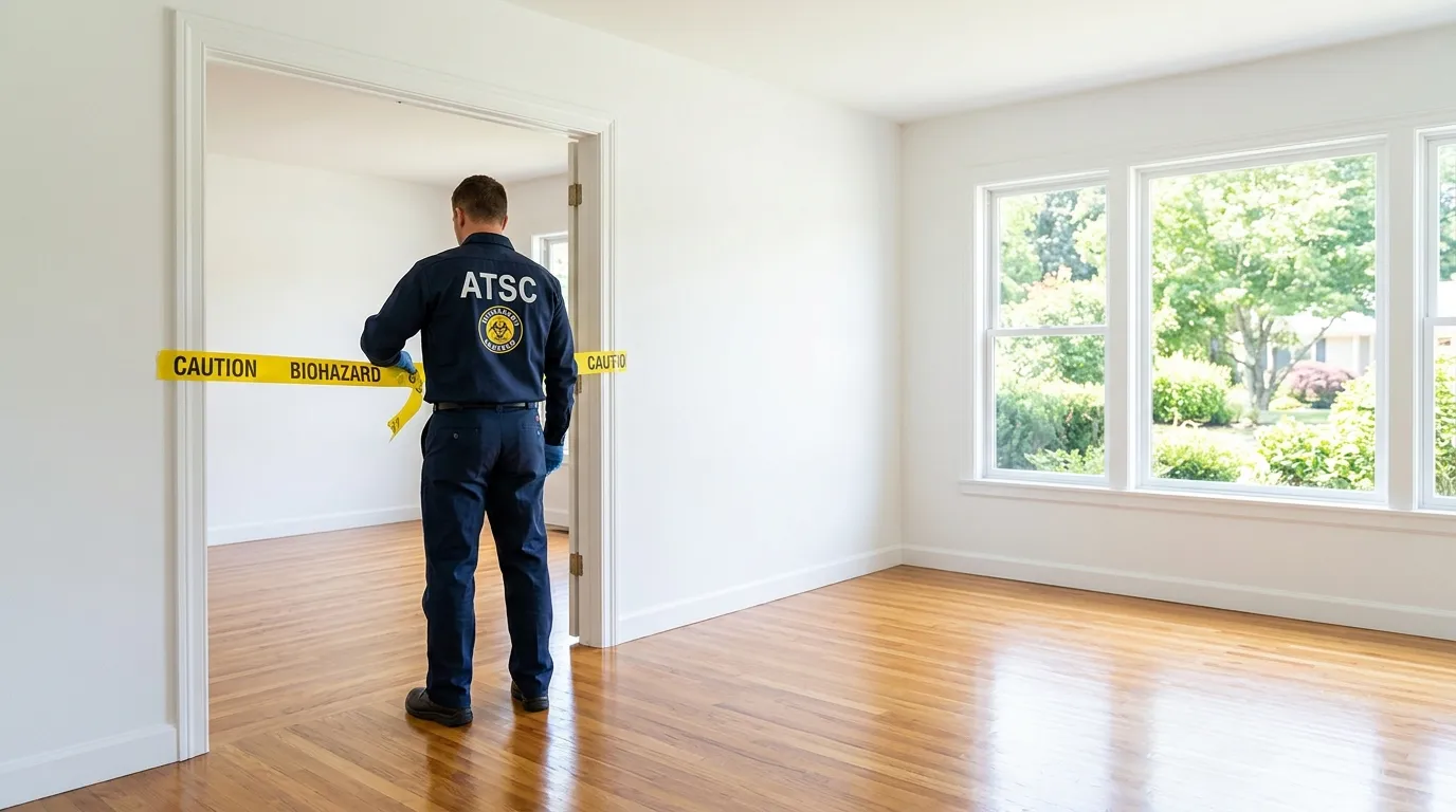 Certified biohazard cleanup crew performing Crime Scene Cleanup in Sparks